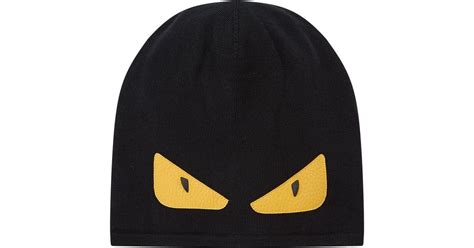 fendi monster eyes beanie.